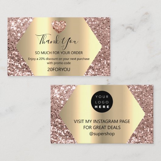 Vielen Dank für den Kauf des Logogeschäfts für den Visitenkarte (Vorne/Hinten)