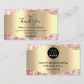 Vielen Dank für den KAUF Herzermäßigung Code Logo  Visitenkarte (Vorne/Hinten)