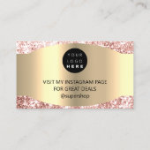 Vielen Dank für den KAUF Herzermäßigung Code Logo  Visitenkarte (Rückseite)