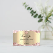 Vielen Dank für den KAUF Herzermäßigung Code Logo  Visitenkarte (Stehend Vorderseite)