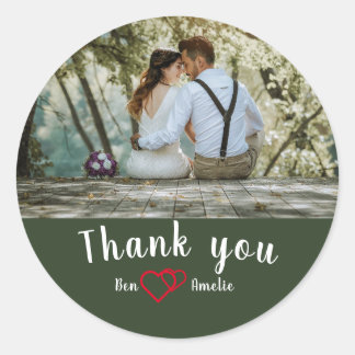 Vielen Dank für den klassischen Round-Aufkleber Runder Aufkleber