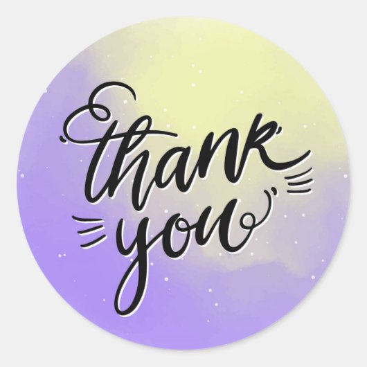 Vielen Dank für den klassischen Round-Aufkleber Runder Aufkleber (Vorderseite)