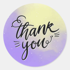 Vielen Dank für den klassischen Round-Aufkleber Runder Aufkleber