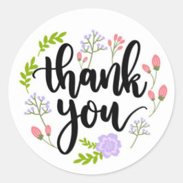 Vielen Dank für den klassischen Round-Aufkleber Runder Aufkleber