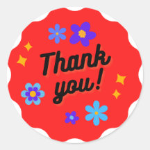 Vielen Dank für den klassischen Rundaufkleber