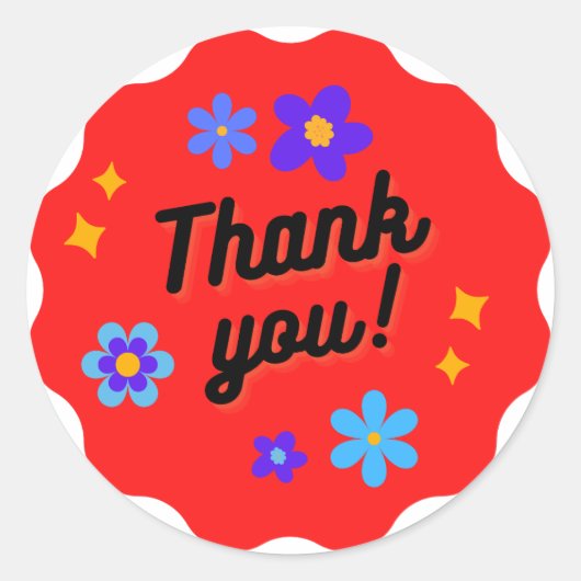 Vielen Dank für den klassischen Rundaufkleber Runder Aufkleber (Vorderseite)
