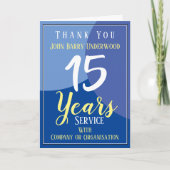 Vielen Dank für den langjährigen Service Karte (Vorderseite)