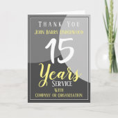 Vielen Dank für den langjährigen Service Karte (Vorderseite)