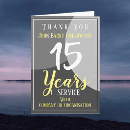 Vielen Dank für den langjährigen Service Karte