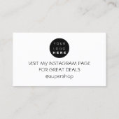 Vielen Dank für den Mindestwert für den Rabatt auf Visitenkarte (Rückseite)