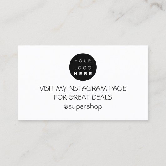 Vielen Dank für den Mindestwert für den Rabatt auf Visitenkarte (Rückseite)