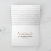 Vielen Dank für den Musiklehrer Dankeskarte (Innenseite)