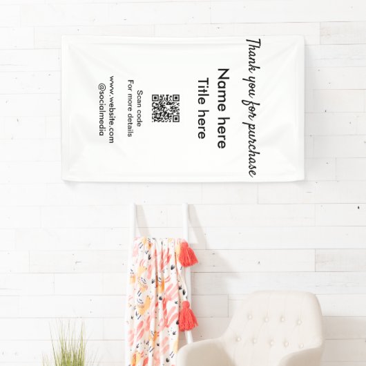 Vielen Dank für den Namen des Kaufs hier Scan QR Banner (Insitu)