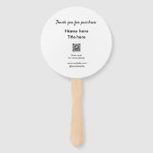 Vielen Dank für den Namen des Kaufs hier Scan QR Fächer (Vorderseite)