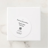 Vielen Dank für den Namen des Kaufs hier Scan QR Geschenkanhänger (Beispiel)