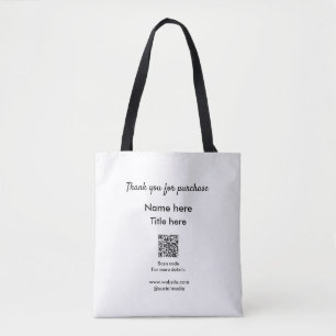 Vielen Dank für den Namen des Kaufs hier Scan QR Tasche