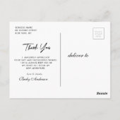 vielen Dank für den personalisierten Abschluss für Postkarte (Rückseite)