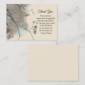 Vielen Dank für den Schatten der Zweige Mitteilungskarte (Vorne/Hinten)