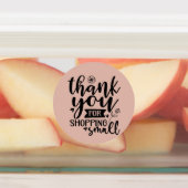 Vielen Dank für den Shopping-Aufkleber Etiketten (Befestigt)