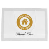 Vielen Dank für den Text des Firmenlogo Große Geschenktüte (Rückseite)