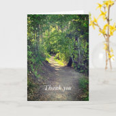 Vielen Dank für den Weg der Waldbäume Karte (Gelbe Blume)