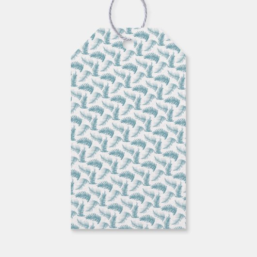 Vielen Dank für den Winter immergrünen Blätter Aqu Geschenkanhänger (Rückseite)