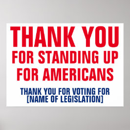 Vielen Dank für die Abstimmung über den Gesetzesen Poster