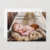 Vielen Dank für die Ankündigung von neuen Baby Fot Postkarte (Vorne/Hinten)