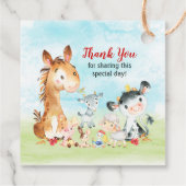 Vielen Dank für die Aquarelle Geschenkanhänger (Rückseite)