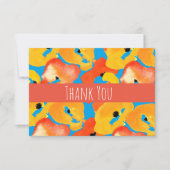 Vielen Dank für die Aquarellmohnchen Mitteilungskarte (Vorderseite)