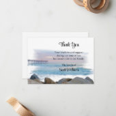 Vielen Dank für die Beerdigungskarten, den Pier, d Mitteilungskarte (Vorderseite/Rückseite Beispiel)