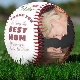 Vielen Dank für die beste Mama Blume Muttertag Fot Baseball