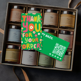 Vielen Dank für die Bestellung Daisies Niedlichen  Visitenkarte