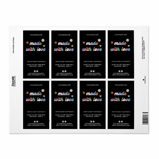 Vielen Dank für die Bestellung Retro | Mit Liebe h (Vorne)