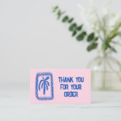 Vielen Dank für die Bestellung Social Icons QR Cod Visitenkarte (Stehend Vorderseite)