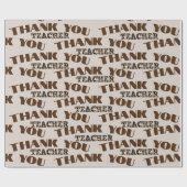 Vielen Dank für die besten Lehrer Custom Quotes Le Geschenkpapier (Flach)