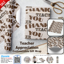 Vielen Dank für die besten Lehrer Custom Quotes Le Geschenkpapier