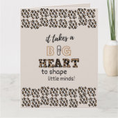 Vielen Dank für die besten Lehrer Custom Quotes Le Karte (Vorderseite)