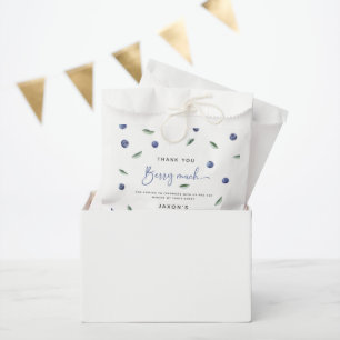 Vielen Dank für die Blaubeer-Geburtstagsfeier Geschenktütchen