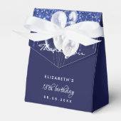 Vielen Dank für die blauen blauen weißen Ballons d Geschenkschachtel (Vorderseite)