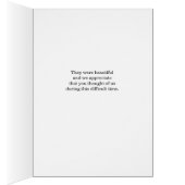 Vielen Dank für die Blume Beerdigungsdienst Tulip (Innen (Rechts))