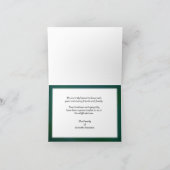 Vielen Dank für die Blume Note Card, Gelbe Lilie Dankeskarte (Innenseite)