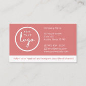 Vielen Dank für die Business Enclosure Card Begleitkarte (Rückseite)