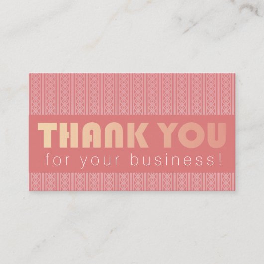 Vielen Dank für die Business Enclosure Card Begleitkarte (Vorderseite)