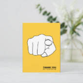 Vielen Dank für die ehrenamtliche Handschrift Postkarte (Stehend Vorderseite)