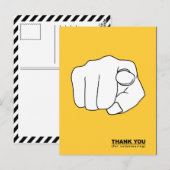 Vielen Dank für die ehrenamtliche Handschrift Postkarte (Vorne/Hinten)