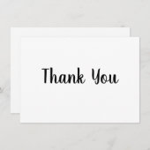 Vielen Dank für die einfache minimale Textstil-Kar (Vorne/Hinten)