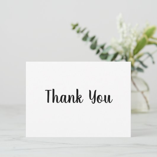 Vielen Dank für die einfache minimale Textstil-Kar (Stehend Vorderseite)