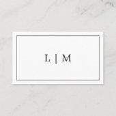 Vielen Dank für die einfache Schwarz-Weiß-Beilage Visitenkarte (Rückseite)