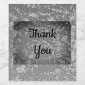 Vielen Dank für die elegante, graue, marmorierte W Weinetikett (Einzelnes Label)